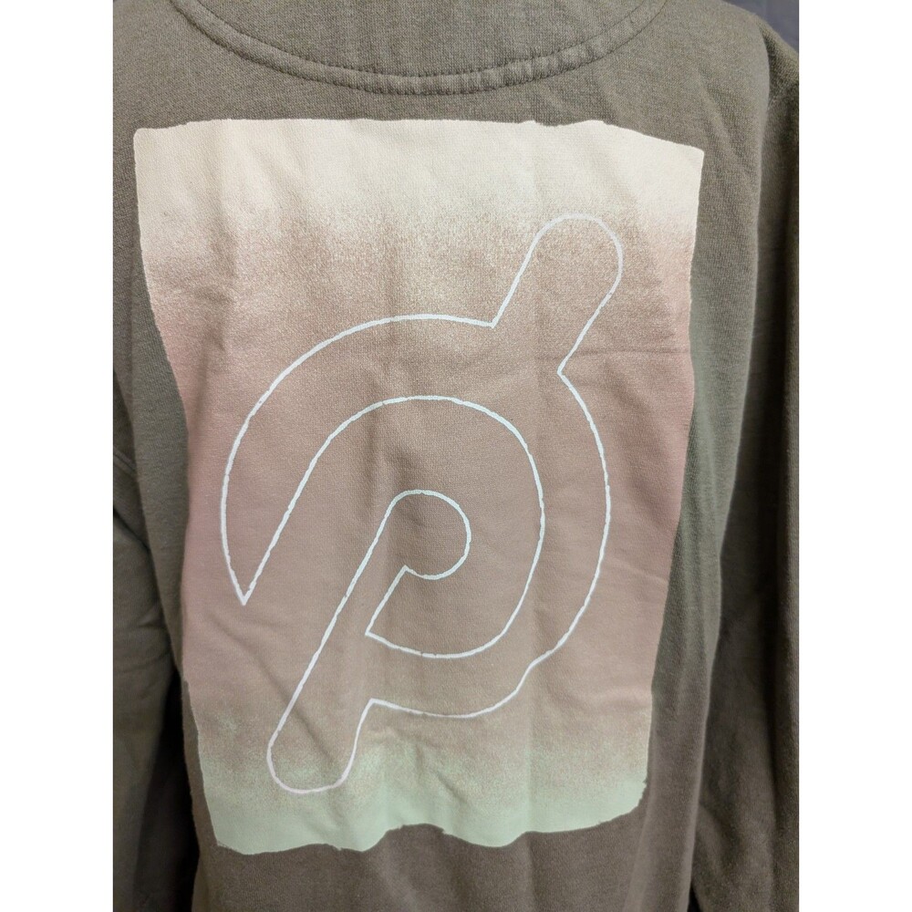 Peloton Ultimate Fleece Zip Hoodie Women's Size XL Green Gorp Gym Workout - Picture 4 of 12